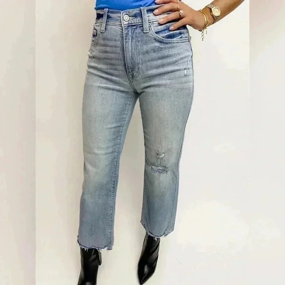 EUNINA DAWN‎ HIGH RISE WIDE LEG CROP JEAN SIZE 15